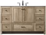 Soma Single Bathroom Vanity 54-Inch Natural Oak