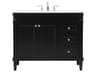 Bennett Black / Brushed Nickel 42" Vanity