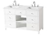 Clayton White 54" Vanity