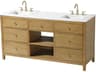 Clayton Honey Teak 66" Vanity