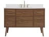 Boise Walnut Brown 42" Vanity with Backsplash