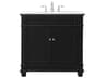Wesley 36-inch Bathroom Vanity Set in Black