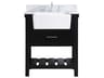 Clement Black / Brushed Nickel 30" Vanity with Backsplash