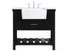 Clement Black / Brushed Nickel 36" Vanity