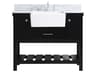 Clement Black / Brushed Nickel 42" Vanity with Backsplash