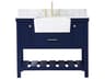 Clement Blue 42" Vanity with Backsplash