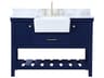 Clement Blue 48" Vanity with Backsplash