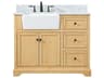 Franklin Natural Wood 42" Vanity with Backsplash