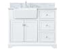 Franklin White 42" Vanity with Backsplash