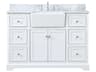 Franklin White 48" Vanity with Backsplash