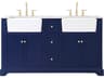 Franklin Blue 60" Vanity