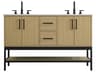 Lennox Honey Brown 54" Vanity