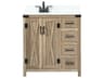 Grant 32 Inch Single Vanity in Natural Oak Farmhouse Style
