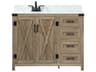 Grant Natural Oak 42" Vanity with Backsplash