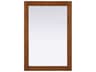 Norah Brandy Walnut Rectangular Wall Mirror