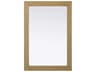 Norah Linen Oak Rectangular Wall Mirror