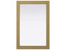 Norah Honey Brown Rectangular Wall Mirror