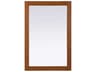 Norah Brandy Walnut Rectangular Wall Mirror