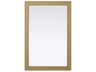 Norah Honey Brown Rectangular Wall Mirror