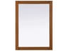 Norah Brandy Walnut Rectangular Wall Mirror