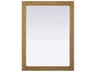 Norah Honey Teak Rectangular Wall Mirror
