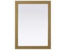 Norah Linen Oak Rectangular Wall Mirror