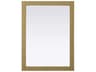 Norah Honey Brown Rectangular Wall Mirror