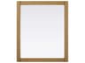 Norah Honey Teak Rectangular Wall Mirror