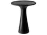 Pompano Low Side Table Honed Black Marble