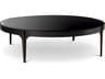 Artemisa L Coffee Table Round Glass Top