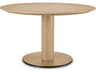 Astro Natural Oak Veneer Bronze Dining Table