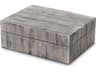 Lucille S Grey Bone Box Decorative Storage