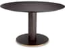 Astro Dining Table Round Mocha Oak Veneer