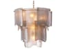 Asinara S Antique Brass Smoke Glass Chandelier