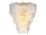 Asinara L Clear Textured Glass Chandelier