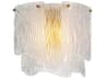 Asinara Clear Textured Glass Wall Lamp
