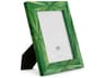 Harvard L Straw Marquetry Green Picture Frame