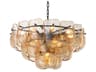 Gustave Champagne Colored Glass Chandelier
