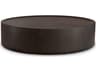 Round Wood Dark Brown Coffee Table
