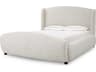 Mellory Upholstered Platform Bed Queen Seashell Off-White