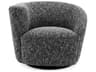 Colin Swivel Chair Asymmetrical Black