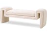 Tondo S Bench in Bouclé Cream