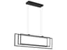 Jestin 3-Light Matte Black Linear Island Pendant