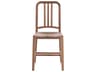 Navy Wood White Oak Dining Side Chair