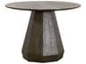 Traditions Coulter Round Wood Burnished Brown Dining Table