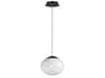 Nimbus 1-Light Black Globe Mini Pendant