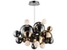 Stormy 12-Light Black Globe Pendant
