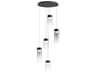 Highball 5-Light Gunmetal Cylinder Pendant