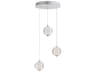 Rhythm 3-Light Polished Chrome Globe Mini Pendant