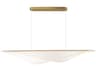 Manta 1-Light Gold Linear Island Pendant